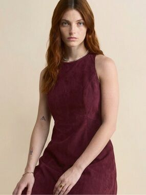 Lauren Ralph Lauren Sleeveless Wine Midi Dress